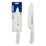 Faca Chef Inox Cabo Branco 8 Premium Tramontina