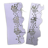 Faca Corte Relevo Tag Cupcake Scrapbook Journal Tags