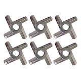Faca Cruzeta Moedor De Carne Boca 98 6 Pçs Navalhas S Inox