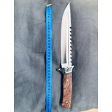 Faca De Caça Pesca Churrasco Luxo Fulltang Inox 0664 Kim