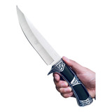 Faca De Caça Pesca Churrasco Luxo Fulltang Inox G41 Kim