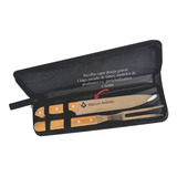 Faca De Churrasco E Garfo Personalizada A Laser Estojo Nylon