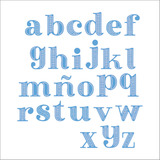Faca De Corte Fac242 Alfabeto Serifa