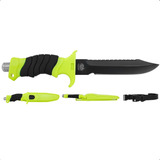 Faca De Mergulho Sub Inox 28cm Albatroz Qs 212 Com Cinto