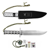 Faca Facão Tático Militar Sobrevivência Lamina Curva Kukri