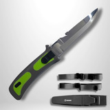 Faca Inox Com Bainha K 02 Fun Dive Para Mergulho Pesca Sub