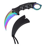 Faca Karambit Cs Go Multi color Hawk combate Tática afiado