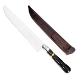 Faca Para Churrasco Inox 10 Cabo Chifre Cutelaria Chef