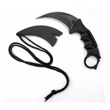 Faca Punhal Karambit De Combate Defesa Pessoal Pescoço Selva