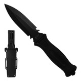 Faca Punhal Tática Militar Sobrevivência Camping Cor Preto