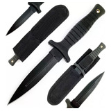 Faca Punhal Tático Militar Preto Fosco Bainha C Nfe
