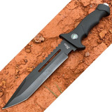 Faca Rambo Tática Militar Churrasco C Bainha Luxo Inox