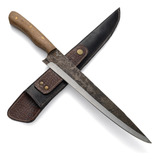 Faca Rustica Para Churrasco Aço Carbono 8 Cabo Guajuvira