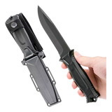 Faca Strongarm Black Militar Tática Full Tang Lamina Lisa Cor Preto