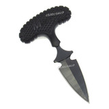 Faca T Push Dagger M Fighter Preto Tech Osato Tática brinde