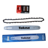 Facão E Corrente Motosserra Tekna Cs46 16 Pol Passo 325 32 D