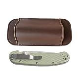 Facas Bainha Bainha De Couro EDCs Para Porta Facas Dobráveis   2 16 X 0 98 X 4 72 Pol  EDCs Cinto Bainha De Couro Canivetes Coldre Para Pesca  Piquenique Hersil