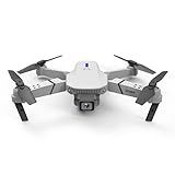 FAITDER E88 Pro Dobrando Conveniente Drone 4k HD Dual Camera Aerial Quadcopter Controle Remoto De Aeronave Com Bolsa De Armazenamento Cinza 4K Câmera Dupla 3 Bateria 