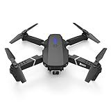 FAITDER E88 Pro Dobrando Conveniente Drone 4k HD Dual Camera Aerial Quadcopter Controle Remoto De Aeronave Com Bolsa De Armazenamento Preto 4K Câmera 3 Bateria 