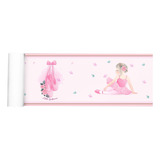 Faixa Adesiva Decorativa Border Bailarina Infantil Menina 5m