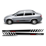 Faixa Adesivo Lateral E Traseira Corsa Classic 1996 Até 2016