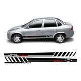 Faixa Adesivo Lateral E Traseira Gm Corsa Sedan 1996 À 2016