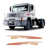 Faixa Adesivo Mercedes benz 1634 Ls 2004 Vermelho 3m Pl