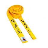 Faixa Amarela Bordada Taekwondo E Nome