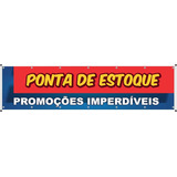 Faixa Banner Ponta De Estoque 2mt X 50cm