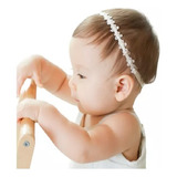 Faixa Bebê Renda Gripir Luxo Menina Batizado Cabelo