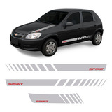 Faixa Celta Spirit 2006 Adesivo Cinza Lateral E Capô Sport