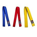 Faixa Colorida Artes Marciais Judo Karate Taekwondo Infantil Azul PP 2 20m 