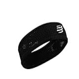 Faixa De Cabeça Fina Head Band Preta Compressport