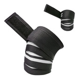 Faixa De Joelho 2m Com Velcro Agachamento Joelheira Par Fit