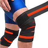 Faixa De Joelho Elástica Compressão Joelheira Agachamento Powerlifting Musculação Lpo Par