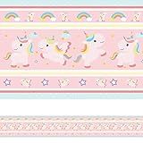 Faixa Decorativa Adesiva Infantil Unicórnio 10mx10cm
