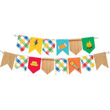 Faixa Decorativa Com Bandeirinhas Festa Junina E Arraiá
