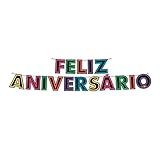 Faixa Decorativa Feliz Aniversário Neon