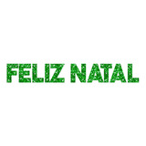 Faixa Decorativa Feliz Natal Em E v a Com Glitter