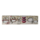 Faixa Decorativa Listelo Cerâmico Cozinha Kit 30 Und