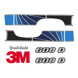 Faixa Decorativa Mb 608 Azul Adesivos Mercedes benz 608 D