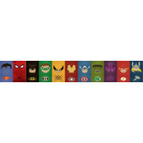 Faixa Decorativa Para Parede Vingadores Da Marvel Top