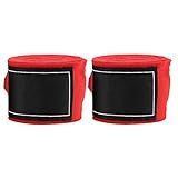 Faixa Elástica De Boxe De Tecido Elástico Para Punção De Bandagem Para Sanda Muay Thai Taekwondo Vermelho 