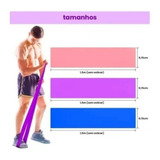 Faixa Elástica Fisioterapia Academia Exercício Thera Band Cor Azul Toning Band