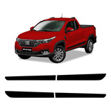 Faixa Fiat Strada 2021 Adesivo Preto Lateral Modelo Original