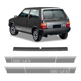 Faixa Fiat Uno 1 5 R 1989 Adesivo Grafite Genérico