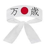 Faixa Japonesa Hachimaki Para Sushiman Banzai Viva Branco