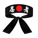 Faixa Japonesa Hachimaki Para Sushiman Ninja Preto