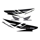 Faixa Jogo Adesivo Honda Cbx 250 Twister 2008 Cinza
