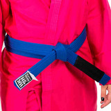 Faixa Kimono Haganah Jiu Jitsu Graduação Elite Ponta Preta